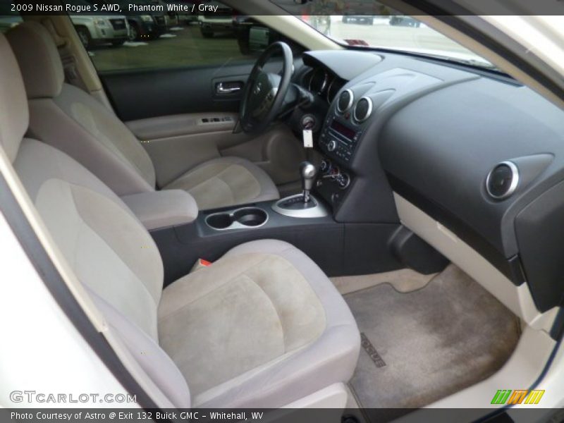 Phantom White / Gray 2009 Nissan Rogue S AWD