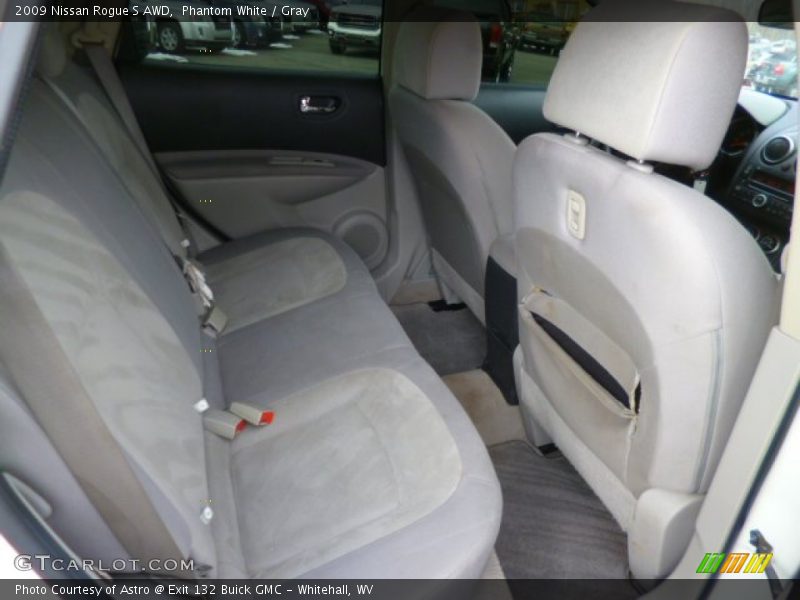 Phantom White / Gray 2009 Nissan Rogue S AWD