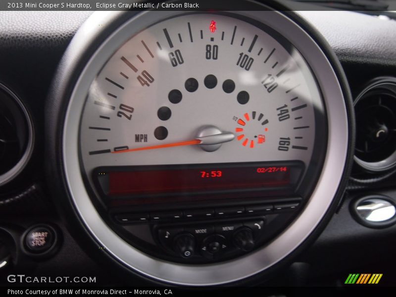 Eclipse Gray Metallic / Carbon Black 2013 Mini Cooper S Hardtop