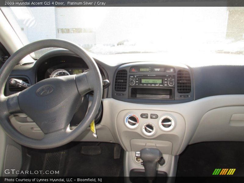 Platinum Silver / Gray 2009 Hyundai Accent GLS 4 Door
