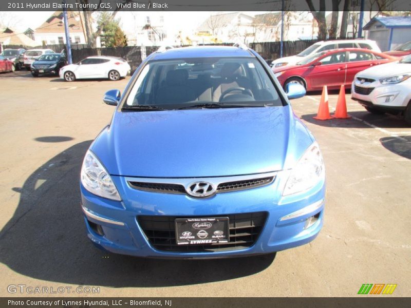 Vivid Blue / Black 2011 Hyundai Elantra Touring GLS
