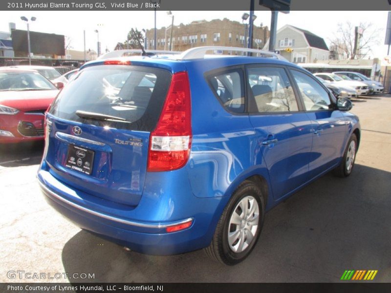 Vivid Blue / Black 2011 Hyundai Elantra Touring GLS