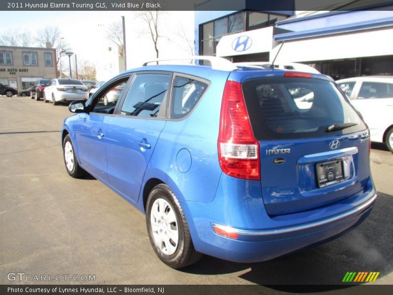 Vivid Blue / Black 2011 Hyundai Elantra Touring GLS