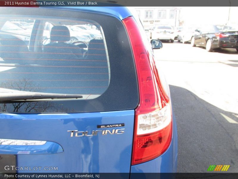 Vivid Blue / Black 2011 Hyundai Elantra Touring GLS