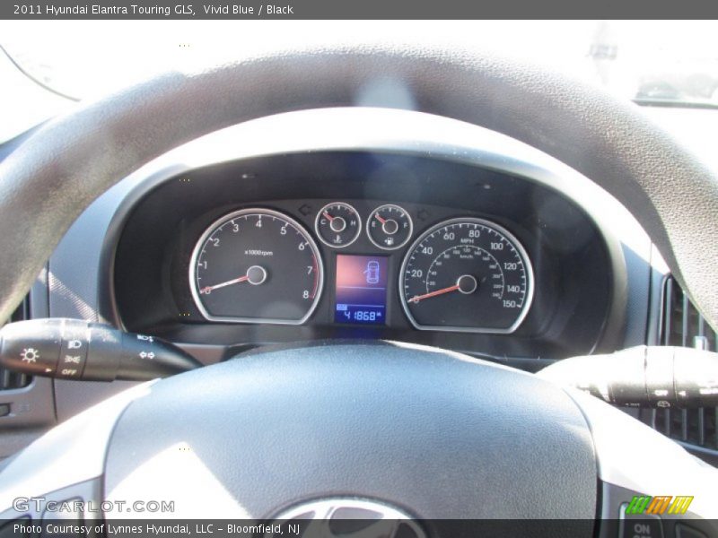 Vivid Blue / Black 2011 Hyundai Elantra Touring GLS