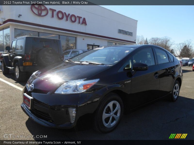 Black / Misty Gray 2012 Toyota Prius 3rd Gen Two Hybrid