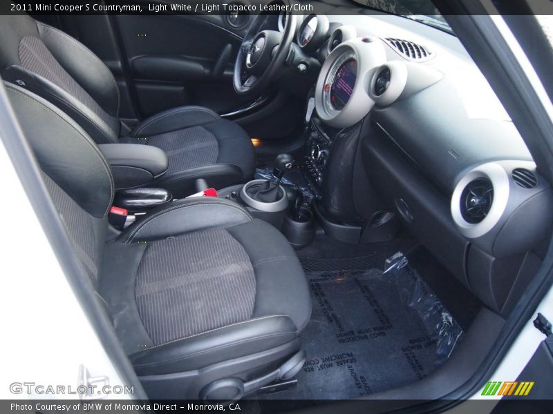 Light White / Light Tobacco Leather/Cloth 2011 Mini Cooper S Countryman