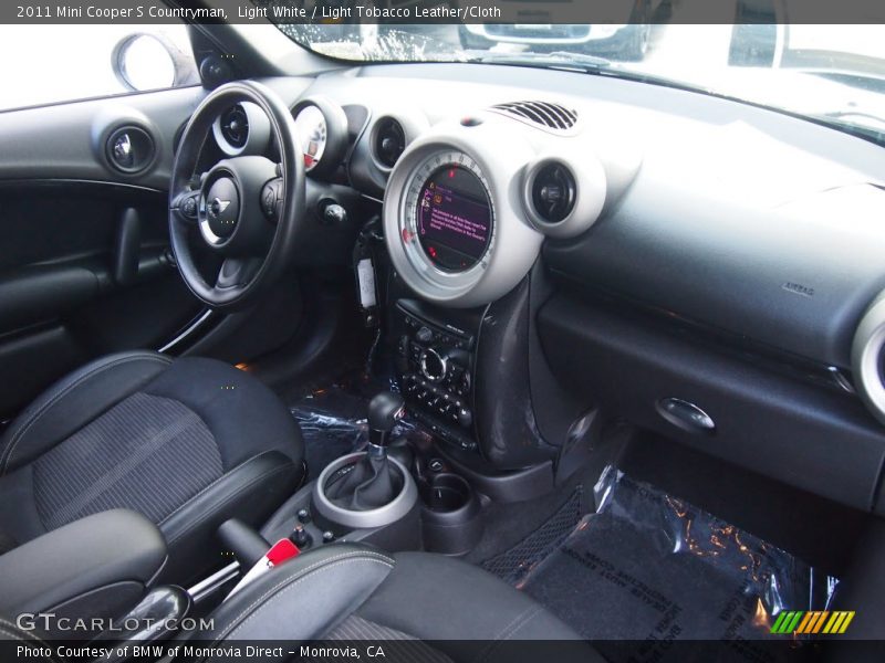 Light White / Light Tobacco Leather/Cloth 2011 Mini Cooper S Countryman