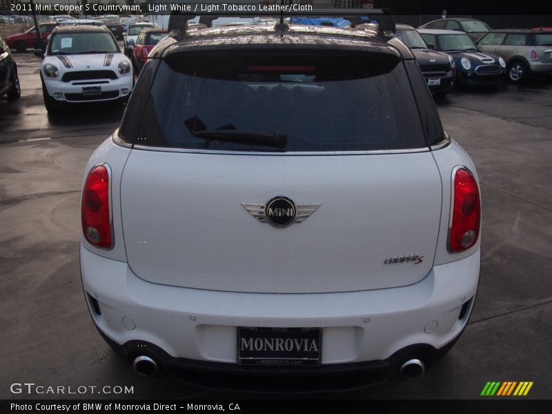 Light White / Light Tobacco Leather/Cloth 2011 Mini Cooper S Countryman