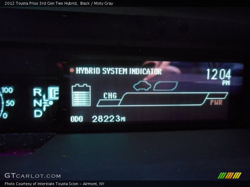 Black / Misty Gray 2012 Toyota Prius 3rd Gen Two Hybrid