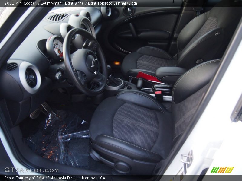 Light White / Light Tobacco Leather/Cloth 2011 Mini Cooper S Countryman