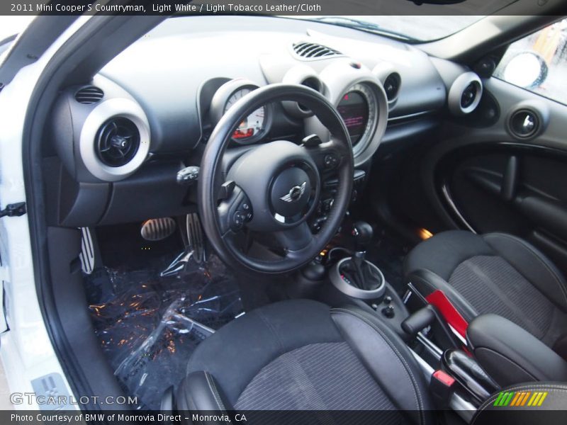 Light White / Light Tobacco Leather/Cloth 2011 Mini Cooper S Countryman