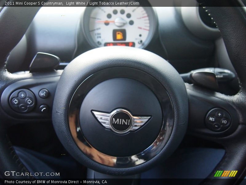 Light White / Light Tobacco Leather/Cloth 2011 Mini Cooper S Countryman