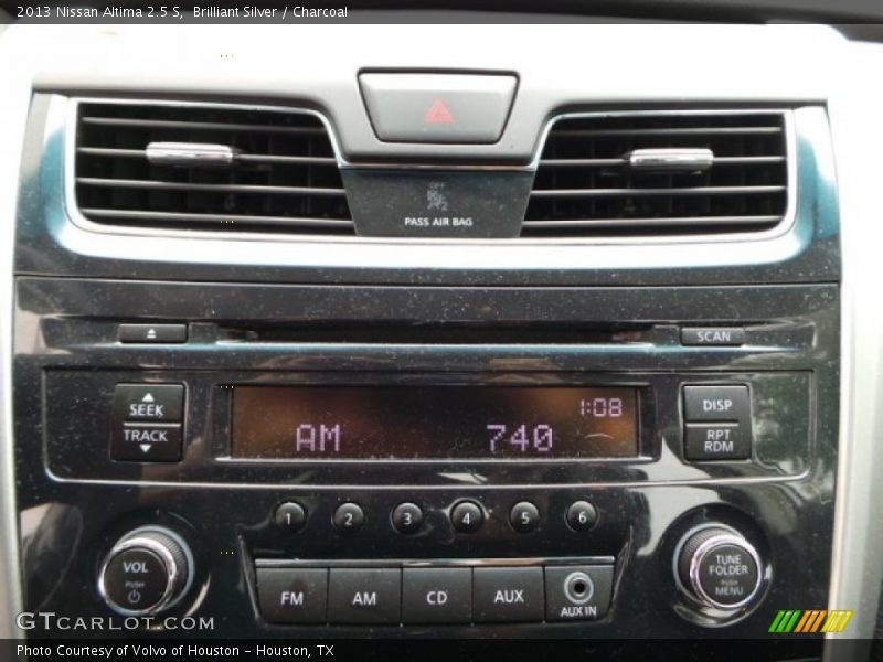 Brilliant Silver / Charcoal 2013 Nissan Altima 2.5 S