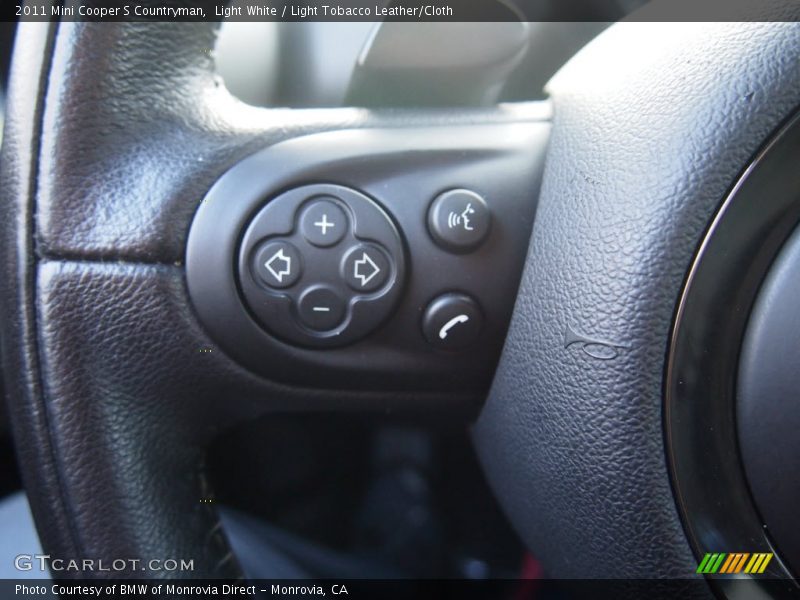 Light White / Light Tobacco Leather/Cloth 2011 Mini Cooper S Countryman