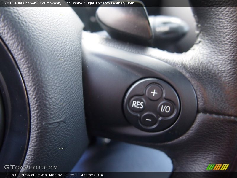 Light White / Light Tobacco Leather/Cloth 2011 Mini Cooper S Countryman