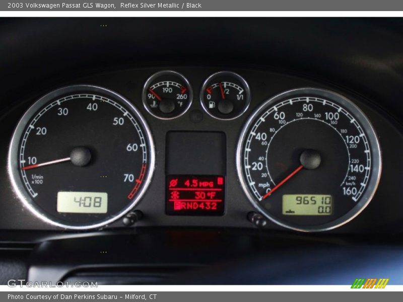Reflex Silver Metallic / Black 2003 Volkswagen Passat GLS Wagon