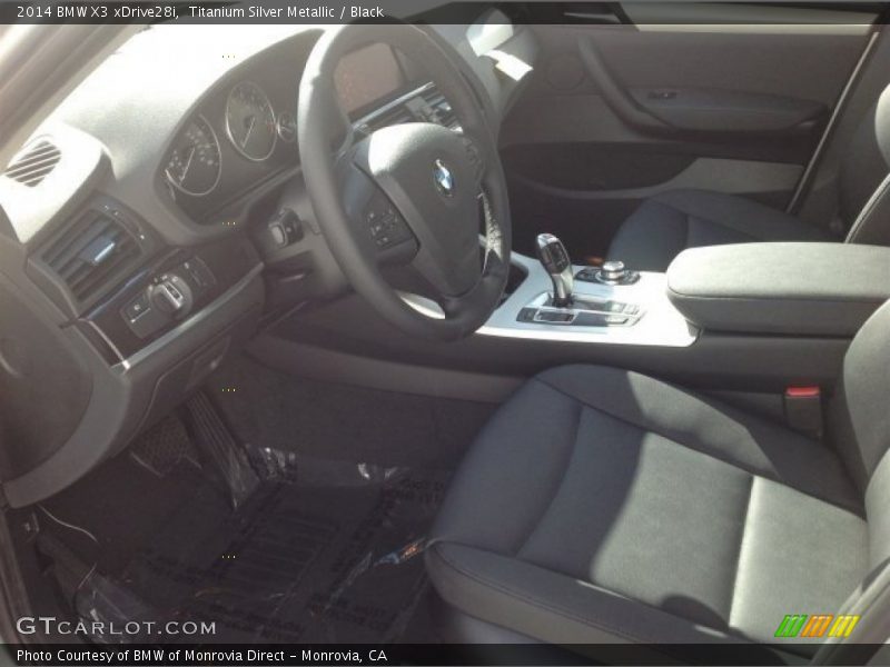 Titanium Silver Metallic / Black 2014 BMW X3 xDrive28i