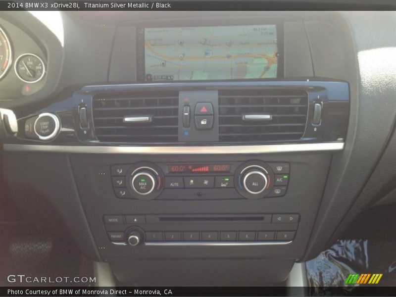Titanium Silver Metallic / Black 2014 BMW X3 xDrive28i