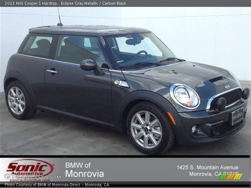 Eclipse Gray Metallic / Carbon Black 2013 Mini Cooper S Hardtop