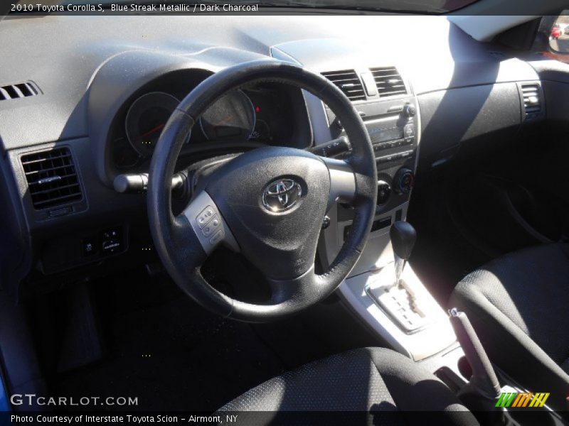 Blue Streak Metallic / Dark Charcoal 2010 Toyota Corolla S