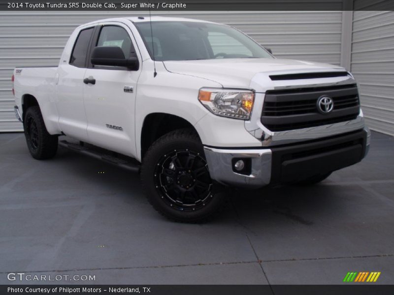 Super White / Graphite 2014 Toyota Tundra SR5 Double Cab