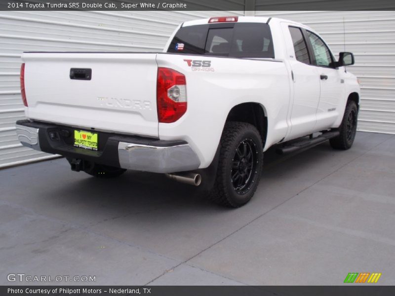 Super White / Graphite 2014 Toyota Tundra SR5 Double Cab