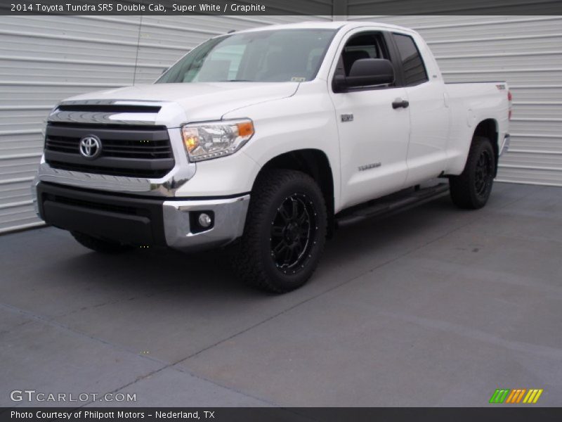 Super White / Graphite 2014 Toyota Tundra SR5 Double Cab