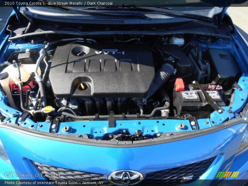 Blue Streak Metallic / Dark Charcoal 2010 Toyota Corolla S