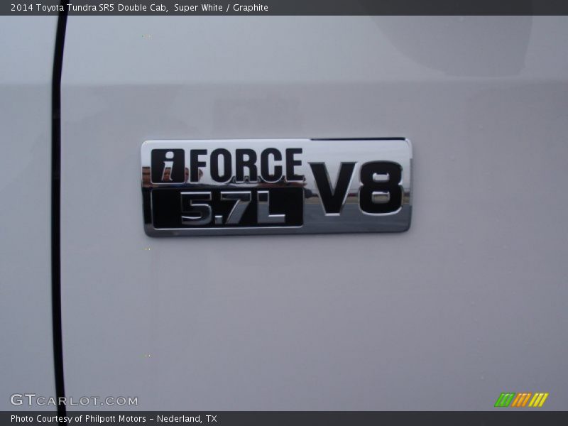 Super White / Graphite 2014 Toyota Tundra SR5 Double Cab