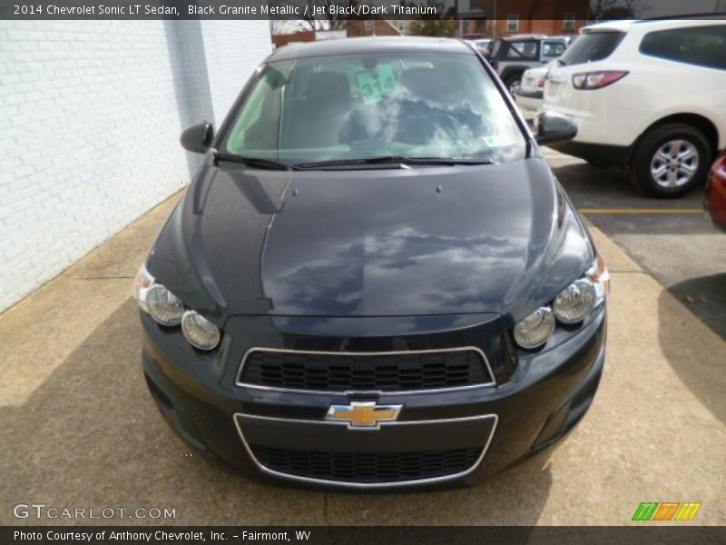 Black Granite Metallic / Jet Black/Dark Titanium 2014 Chevrolet Sonic LT Sedan