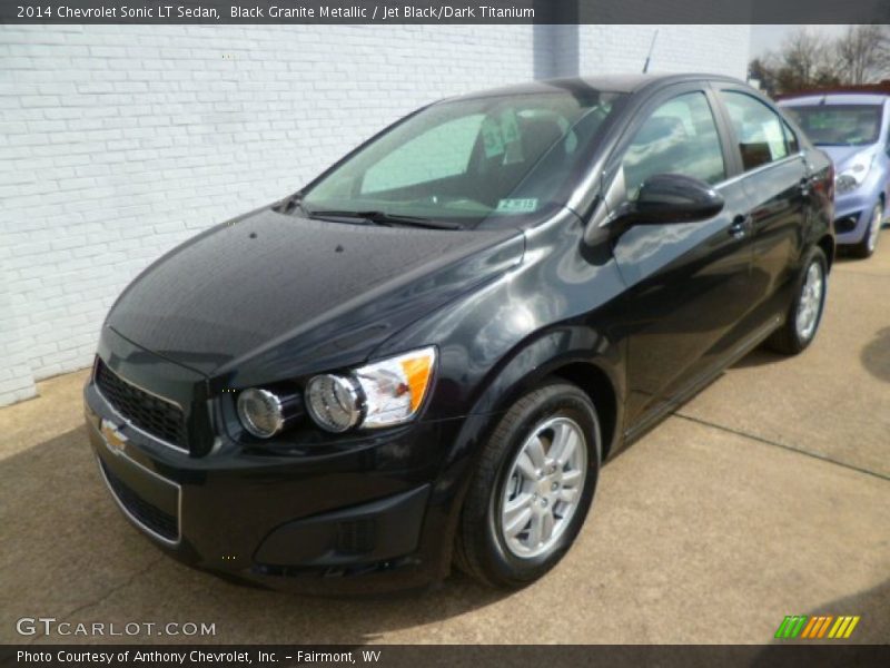 Black Granite Metallic / Jet Black/Dark Titanium 2014 Chevrolet Sonic LT Sedan
