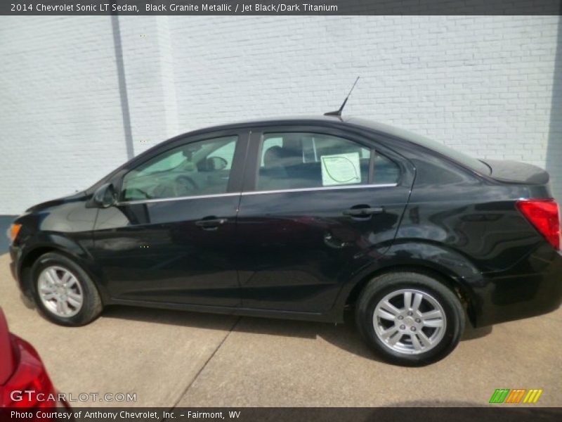 Black Granite Metallic / Jet Black/Dark Titanium 2014 Chevrolet Sonic LT Sedan