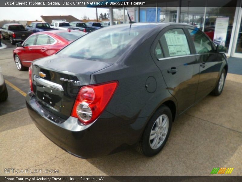 Black Granite Metallic / Jet Black/Dark Titanium 2014 Chevrolet Sonic LT Sedan