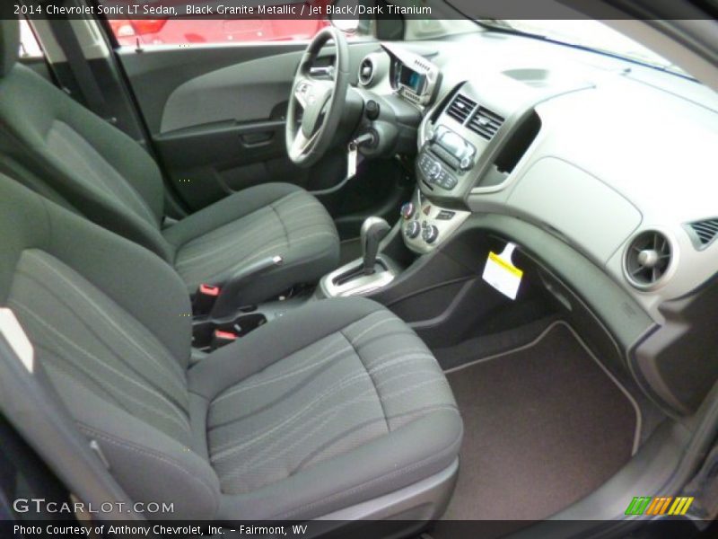 Black Granite Metallic / Jet Black/Dark Titanium 2014 Chevrolet Sonic LT Sedan