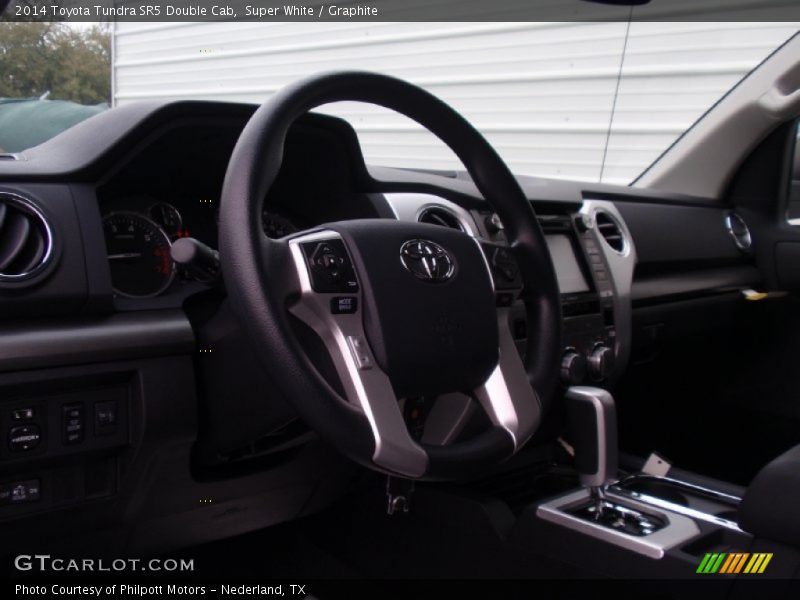 Super White / Graphite 2014 Toyota Tundra SR5 Double Cab