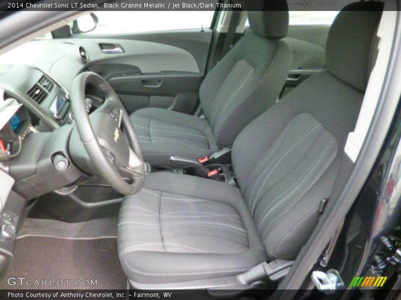 Black Granite Metallic / Jet Black/Dark Titanium 2014 Chevrolet Sonic LT Sedan