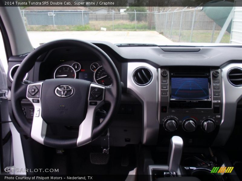 Super White / Graphite 2014 Toyota Tundra SR5 Double Cab