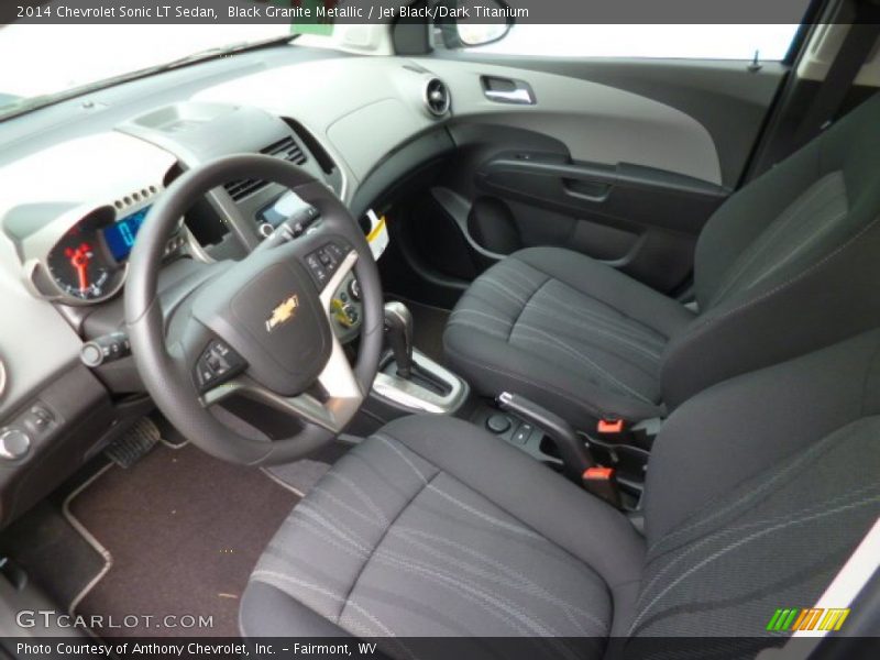 Black Granite Metallic / Jet Black/Dark Titanium 2014 Chevrolet Sonic LT Sedan