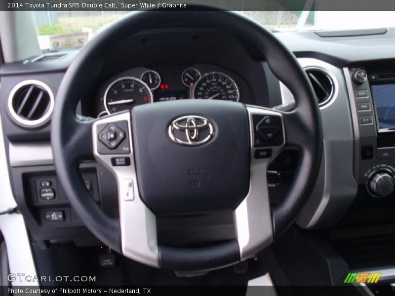 Super White / Graphite 2014 Toyota Tundra SR5 Double Cab