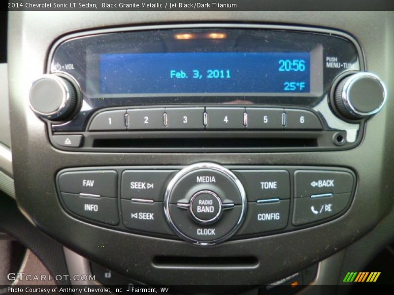 Black Granite Metallic / Jet Black/Dark Titanium 2014 Chevrolet Sonic LT Sedan