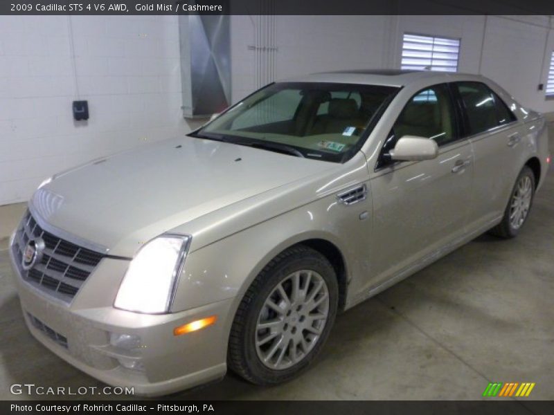 Gold Mist / Cashmere 2009 Cadillac STS 4 V6 AWD