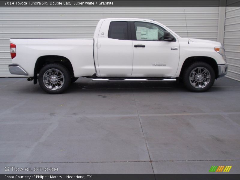 Super White / Graphite 2014 Toyota Tundra SR5 Double Cab