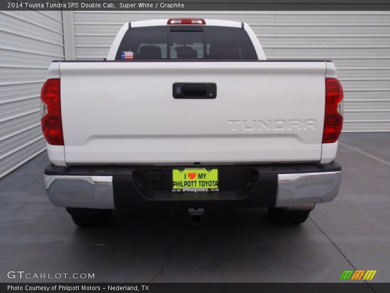 Super White / Graphite 2014 Toyota Tundra SR5 Double Cab