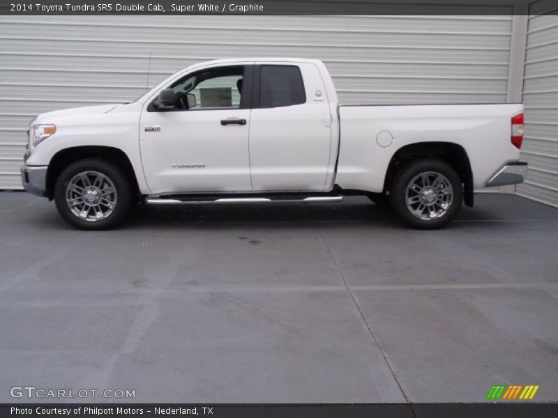 Super White / Graphite 2014 Toyota Tundra SR5 Double Cab