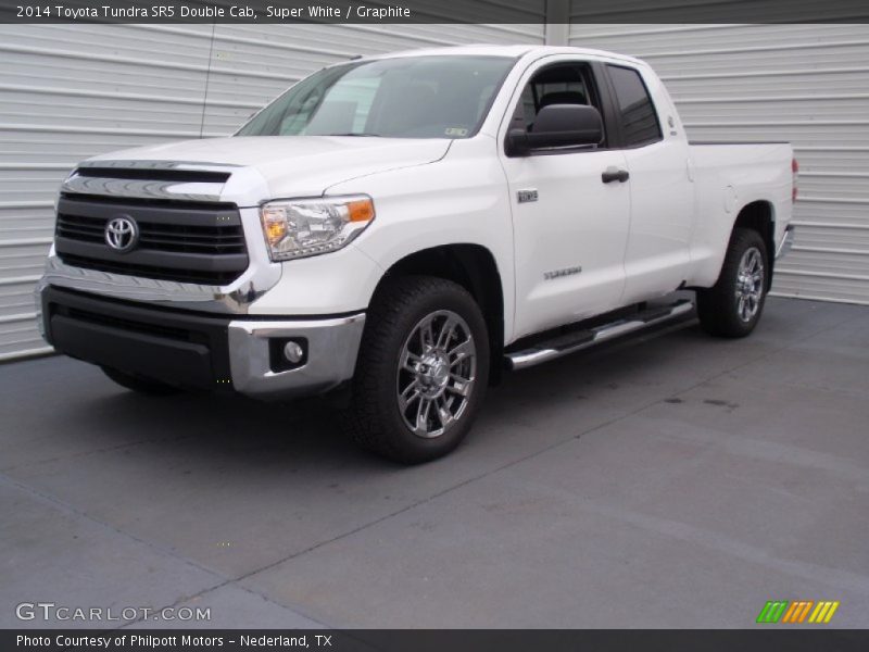 Super White / Graphite 2014 Toyota Tundra SR5 Double Cab