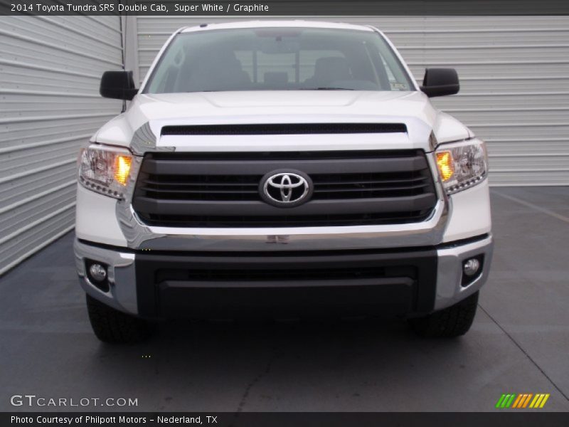 Super White / Graphite 2014 Toyota Tundra SR5 Double Cab