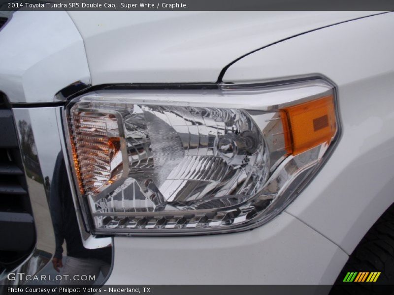 Super White / Graphite 2014 Toyota Tundra SR5 Double Cab