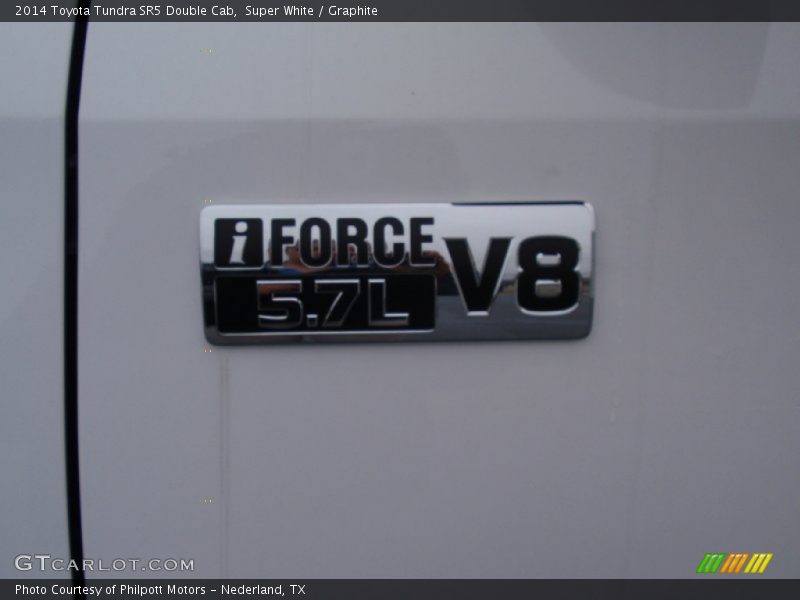 Super White / Graphite 2014 Toyota Tundra SR5 Double Cab