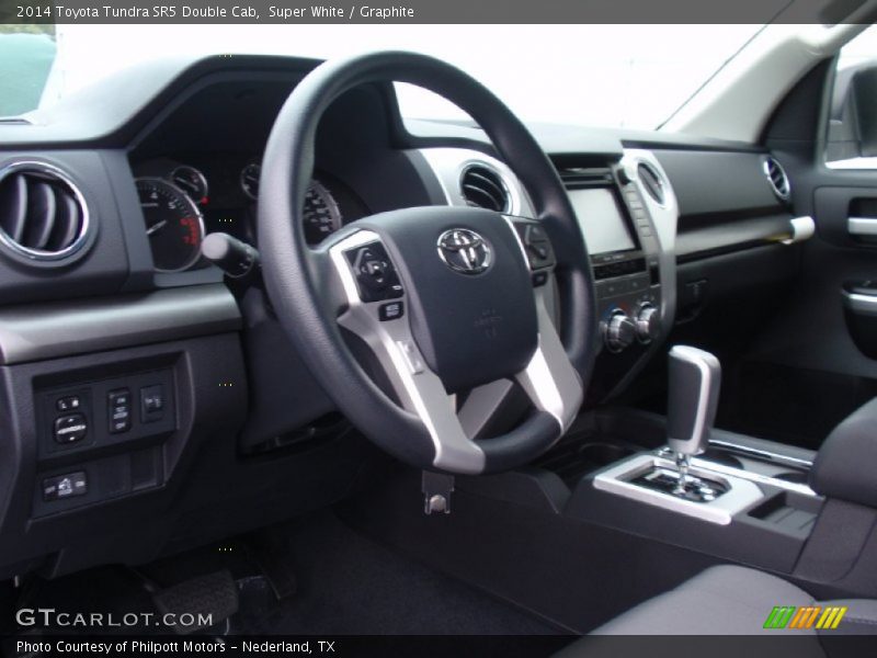 Super White / Graphite 2014 Toyota Tundra SR5 Double Cab